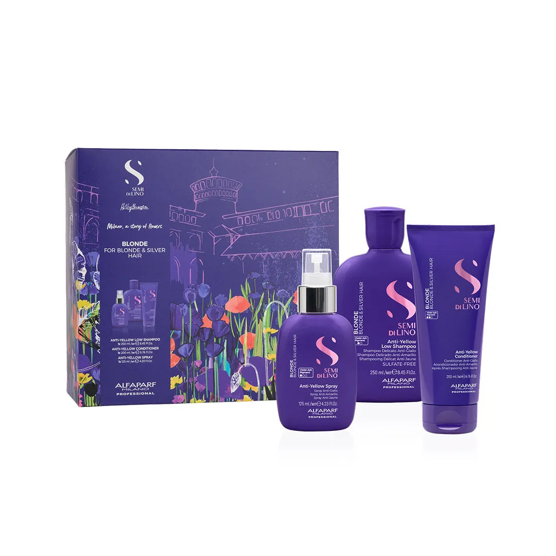Alfaparf Milano Semi Di Lino Blonde Trio Pack