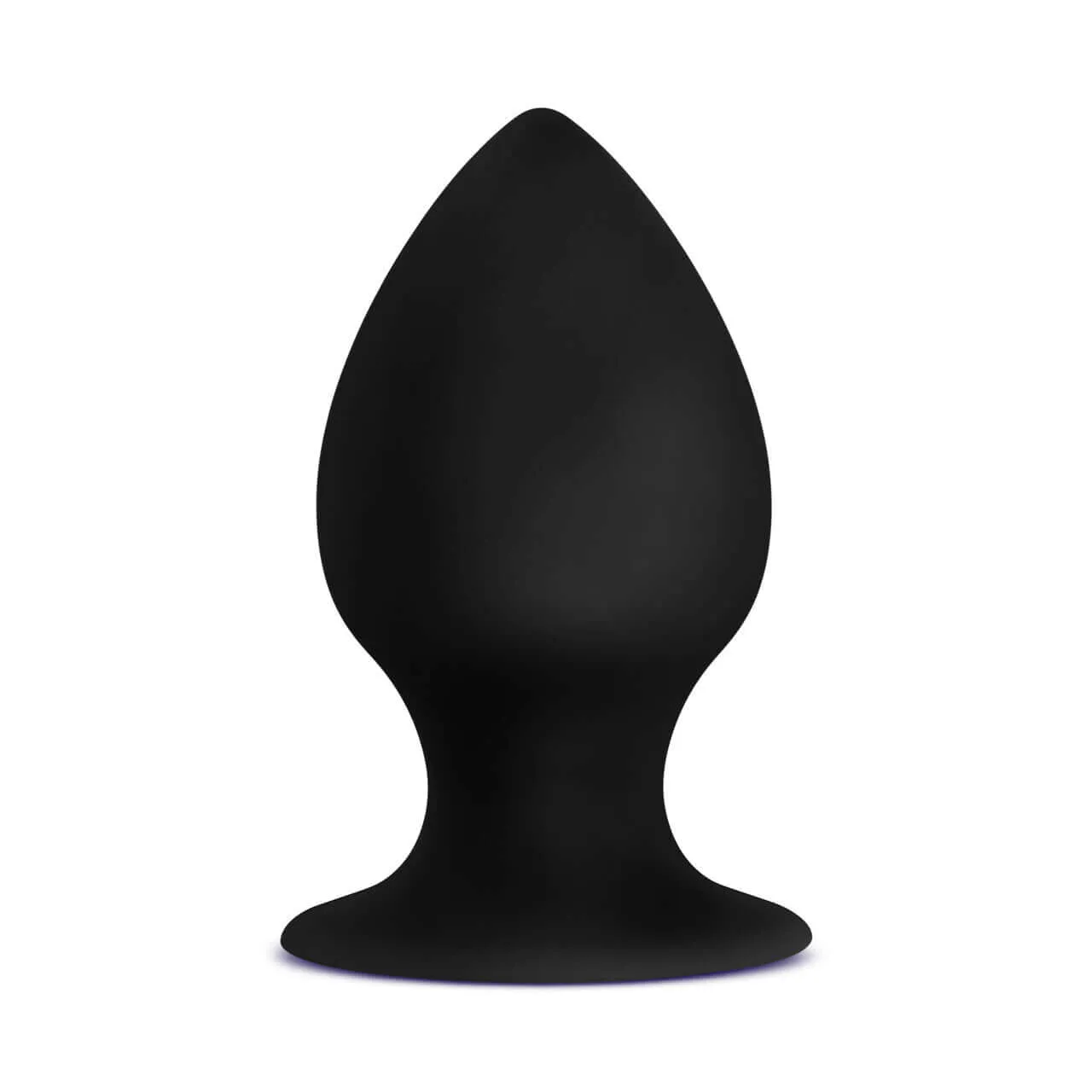 Anal Adventures Platinum Silicone Stout Anal Plug Medium Black