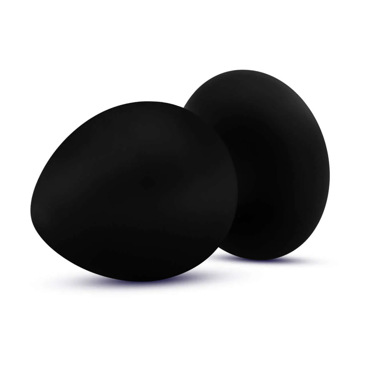 Anal Adventures Platinum Silicone Stout Anal Plug Medium Black