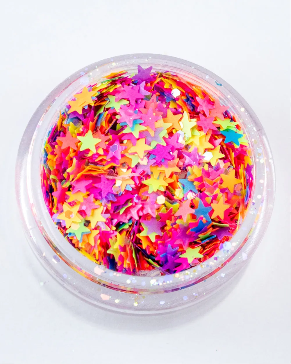 Bomb Dot Com - Neon Rainbow Star Chunky Glitter (UV-Reactive)