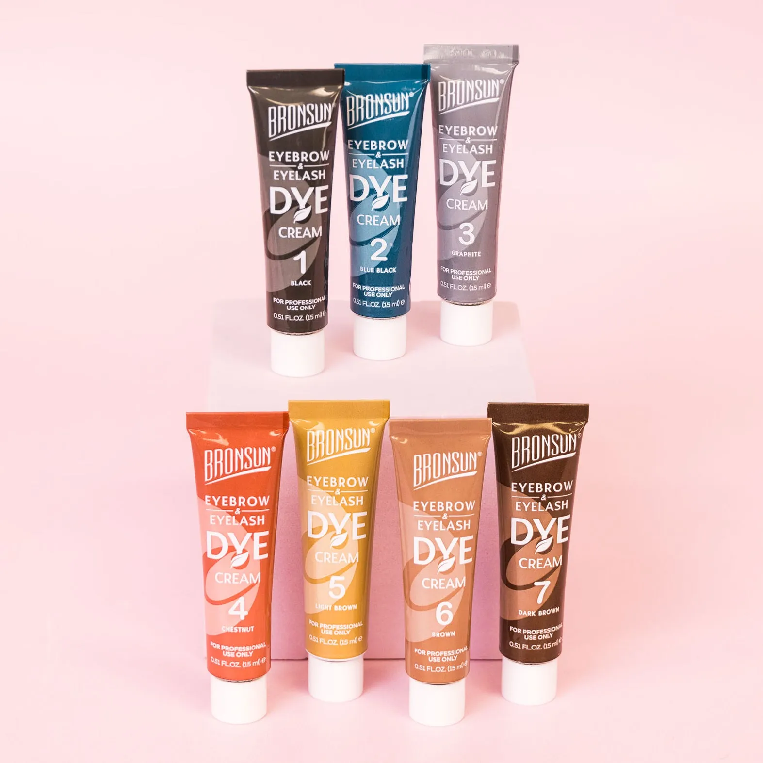 Bronsun Brow and Lash Cream Dye - Chestnut #4, 15ml