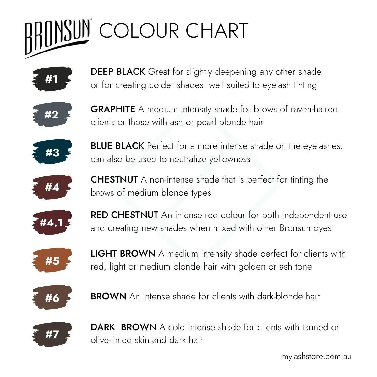 Bronsun Lash & Brow Gel Dye - #6 Brown