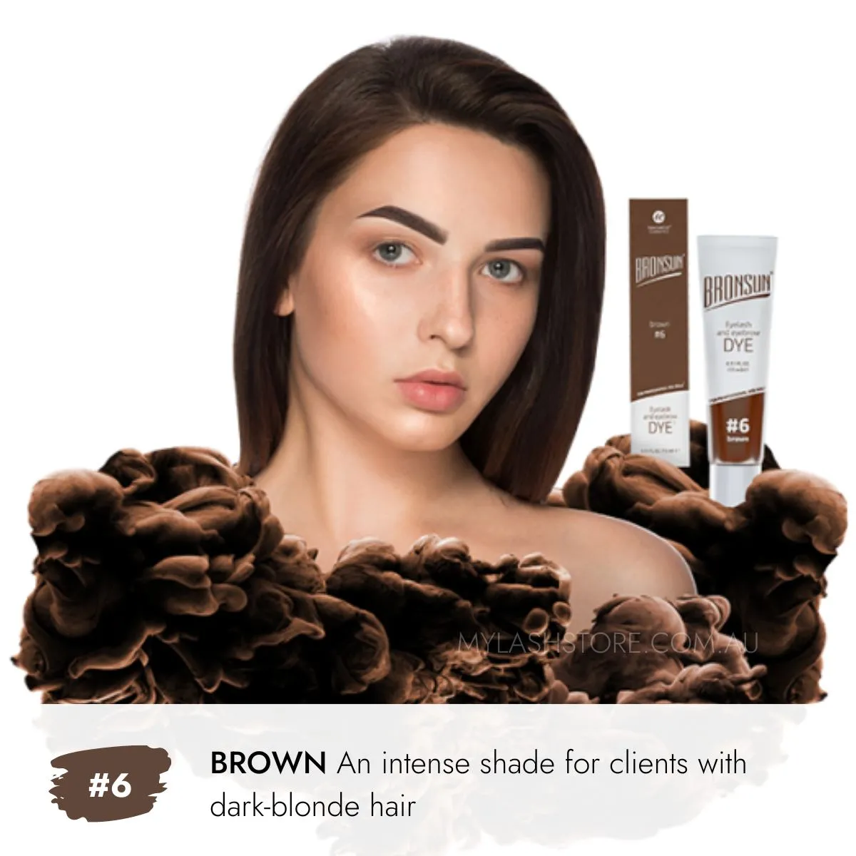 Bronsun Lash & Brow Gel Dye - #6 Brown