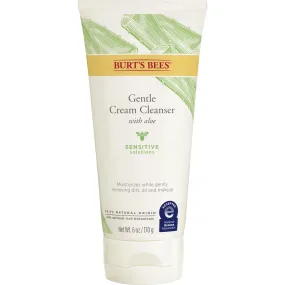 BURT’S BEES Sensitive Solutions Gentle Cream Cleanser with Aloe, 98.9% Natural Origin غسول البشرة بالالوفيرا