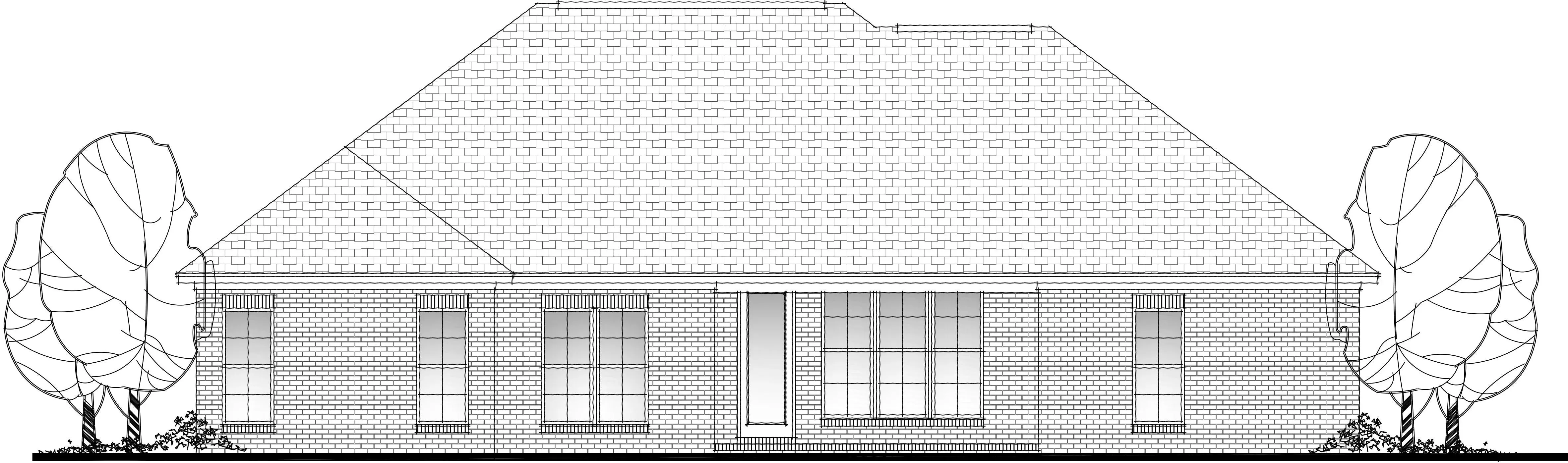 Charming 4-Bedroom Home Plan with Front Garage and Inviting Porch