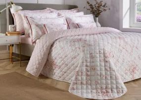 Christy "Toile" Bedspread Sets in Blush (Pink)