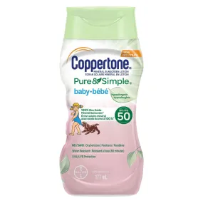 Coppertone®: Mineral Sunscreen Lotion Pure & Simple Baby SPF 50