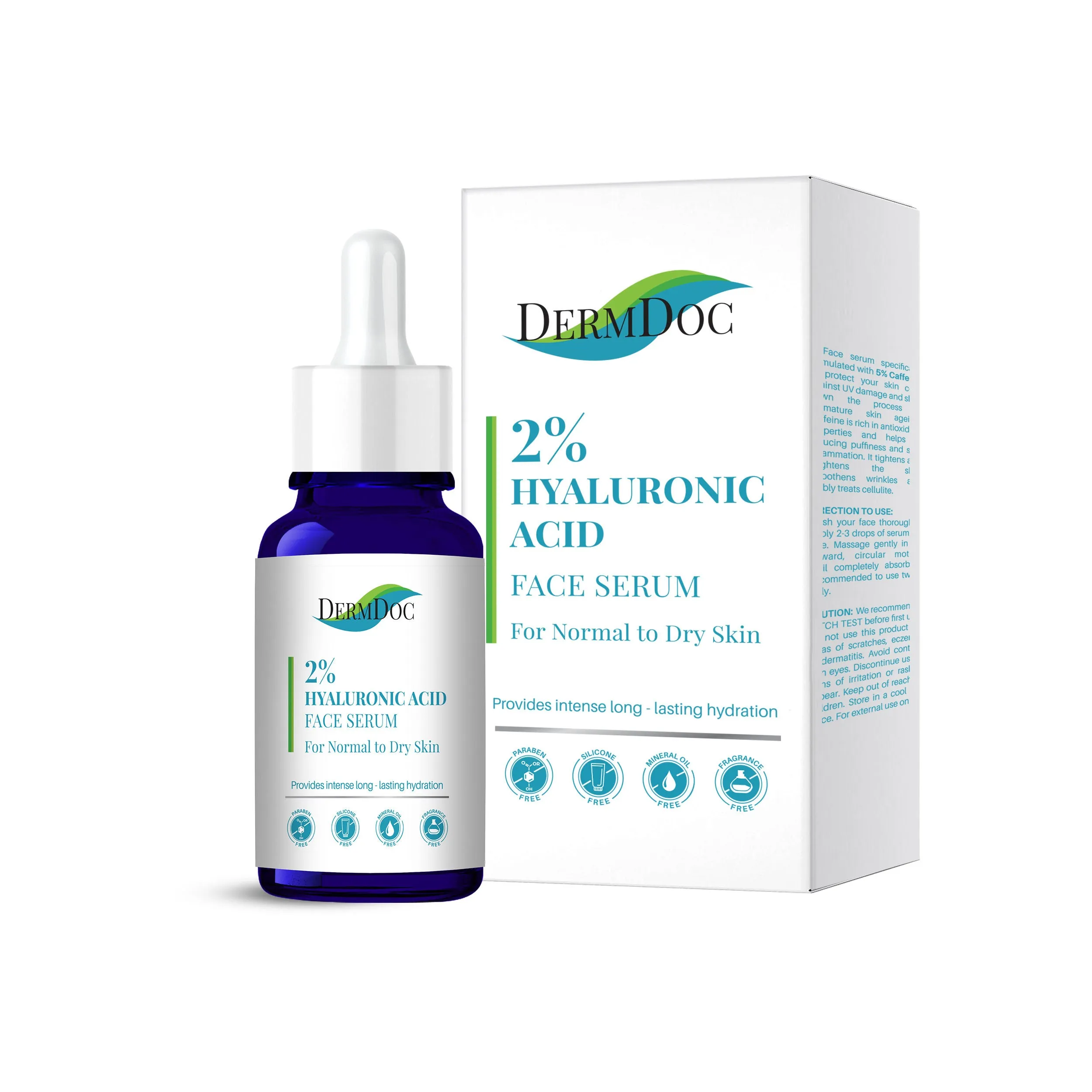 DermDoc 2% Pure Hyaluronic Acid Face Serum (15 ml) | ultra hydrating , face serum for dry skin , hyaluronic acid serum , hydrating serum , hyloronic acid serum , hydrating face serum , dry skin serum , serum , face serum