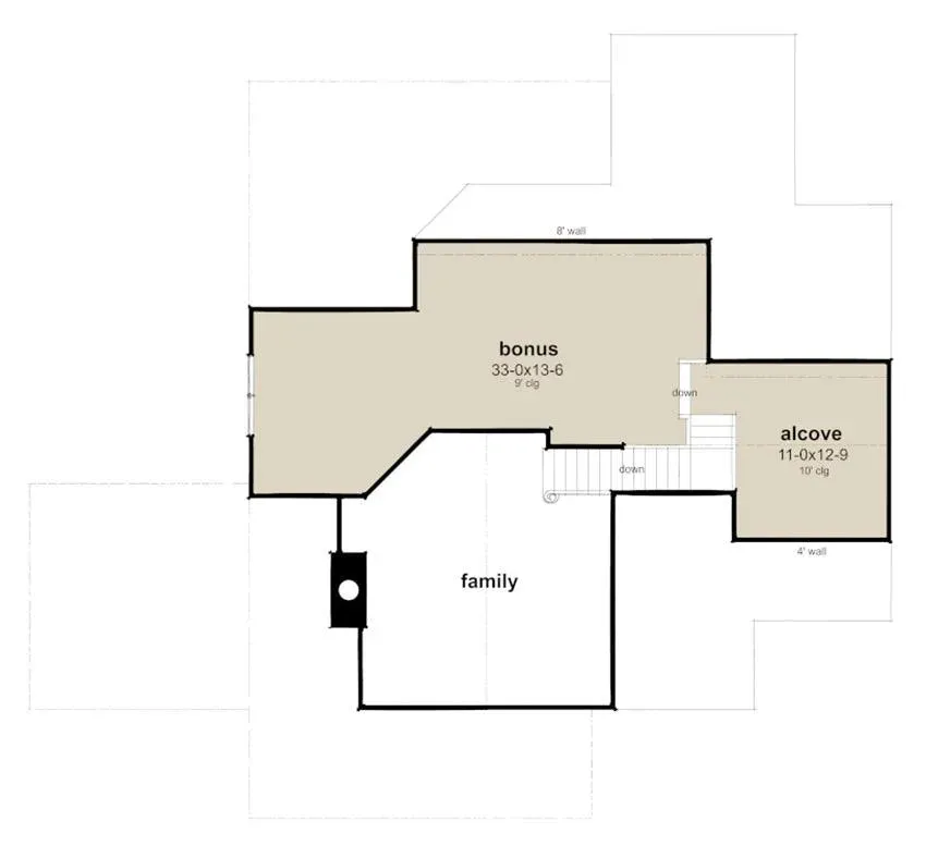 Elegant 3-Bedroom Home Plan with Bonus Room and Spacious Porches