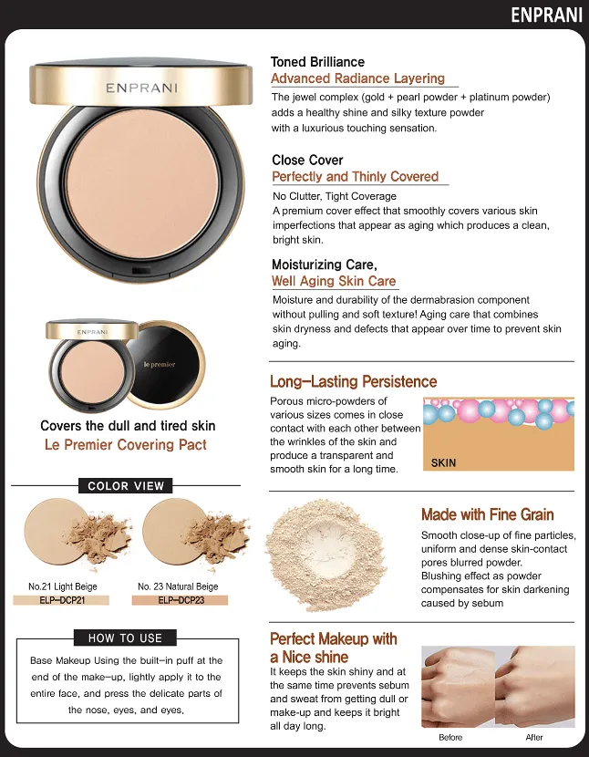 [ENPRANI] Le Premier Serum Cover Cushion (0.63oz/ 17.9g with 2 refills)