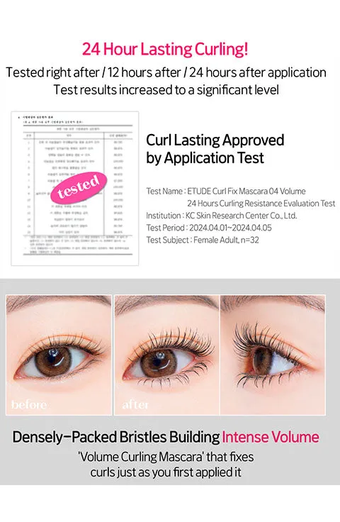 [ETUDE HOUSE] Curl Fix Mascara(8g/0.27fl.oz)-4Style