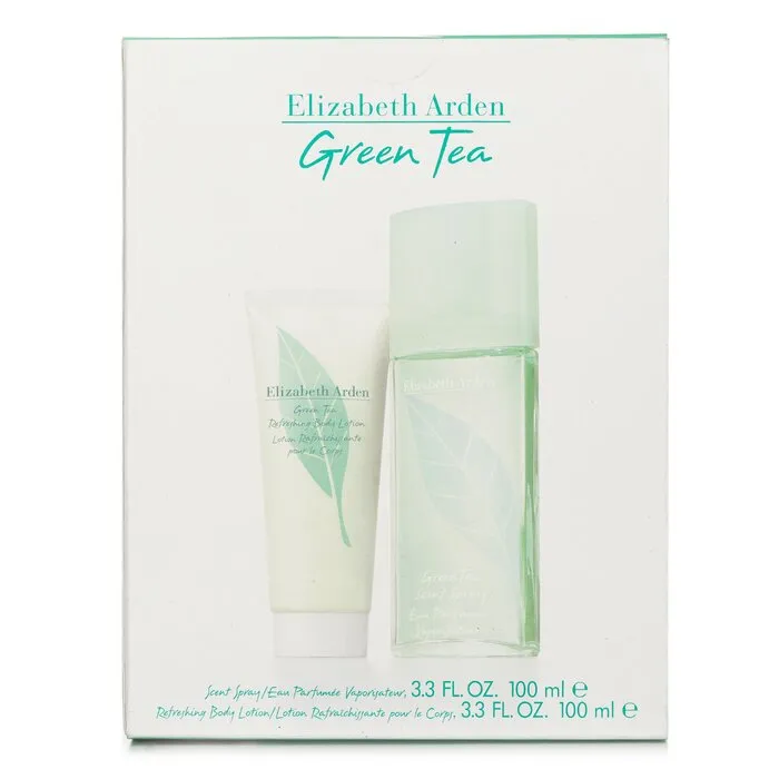 Green Tea Coffret: Eau Parfumee Spray 100ml/3.3oz   Refreshing Body Lotion 100ml/3.3oz - 2pcs