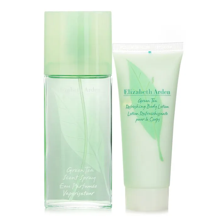Green Tea Coffret: Eau Parfumee Spray 100ml/3.3oz   Refreshing Body Lotion 100ml/3.3oz - 2pcs