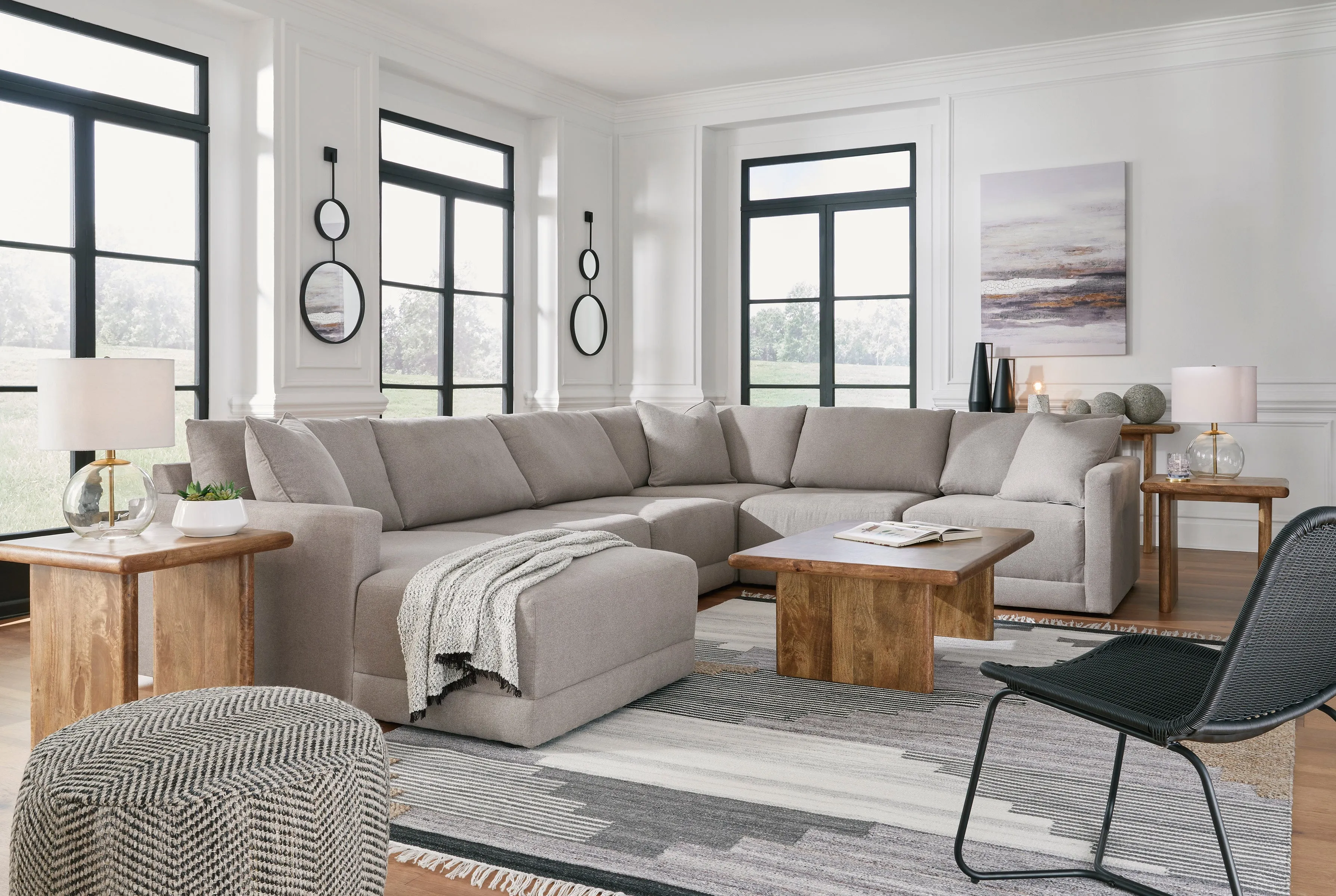 Katany Shadow 6-Piece LAF Chaise Sectional