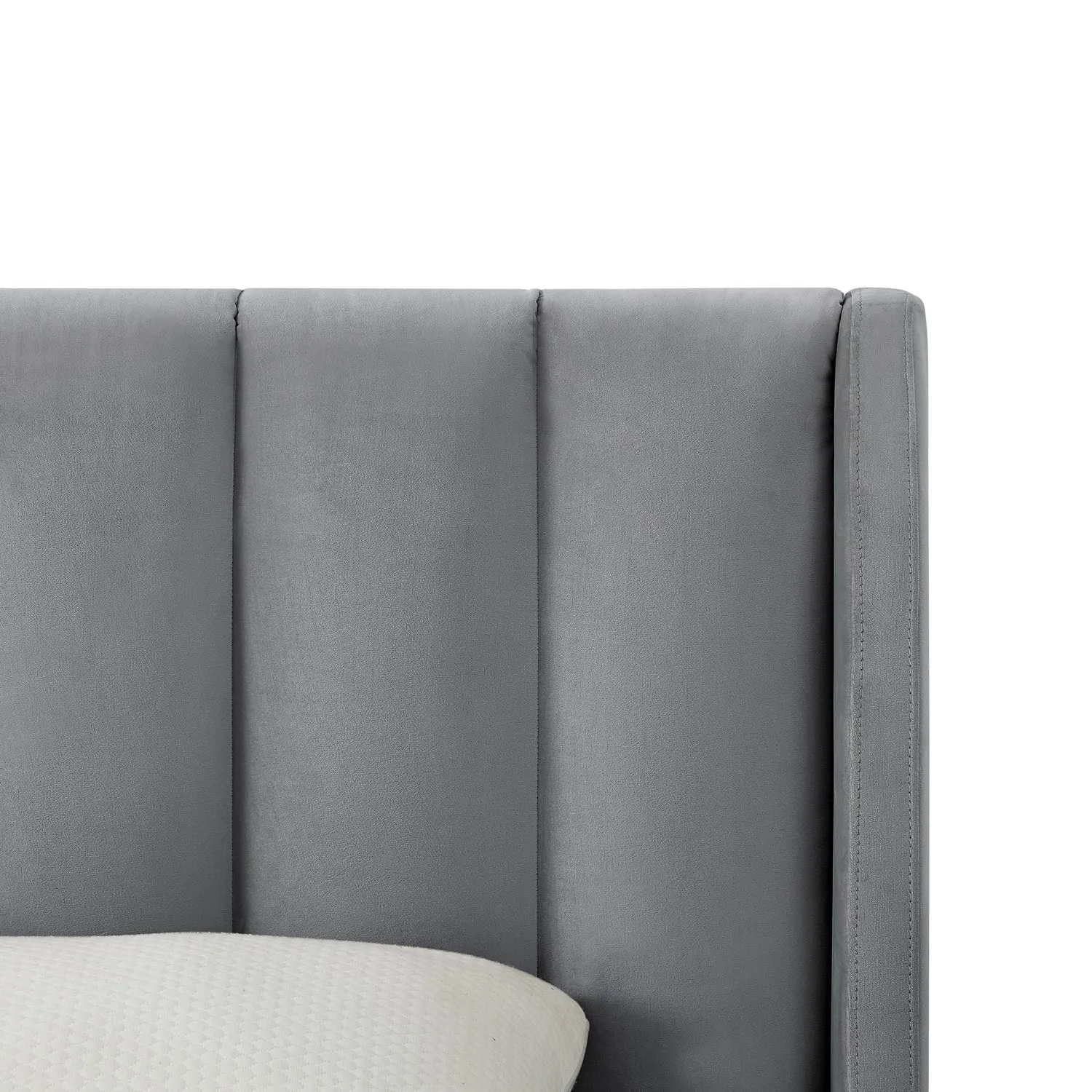 Misael Velvet Platform Bed