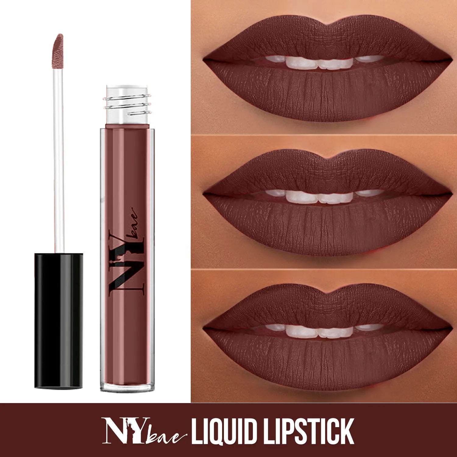 NY Bae Liquid Lipstick | Matte | Highly Pigmented- Retro Nights 18 (3 ml)