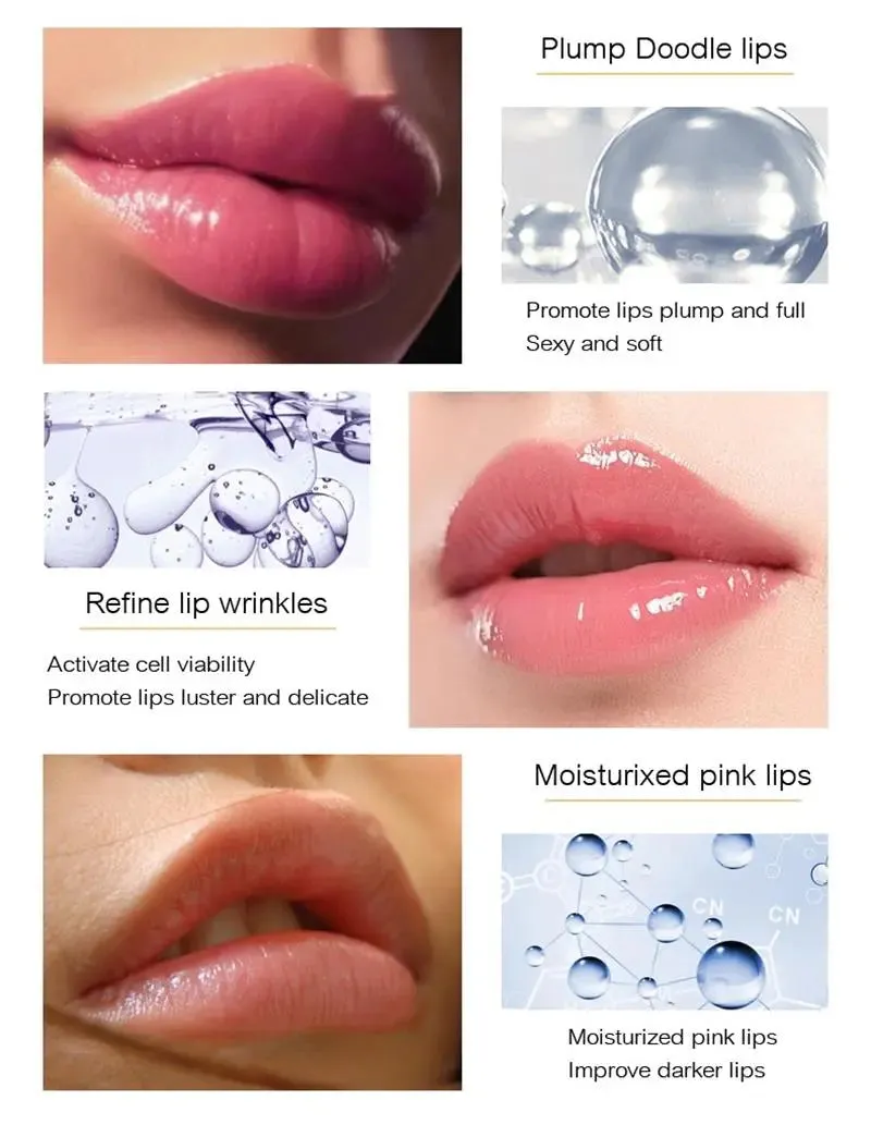 Revitalize Your Lips with our Instant Volumizing Lip Plump Serum: Enhance Elasticity, Diminish Fine Lines, and Nourish for Sensuous Beauty Lip Care.