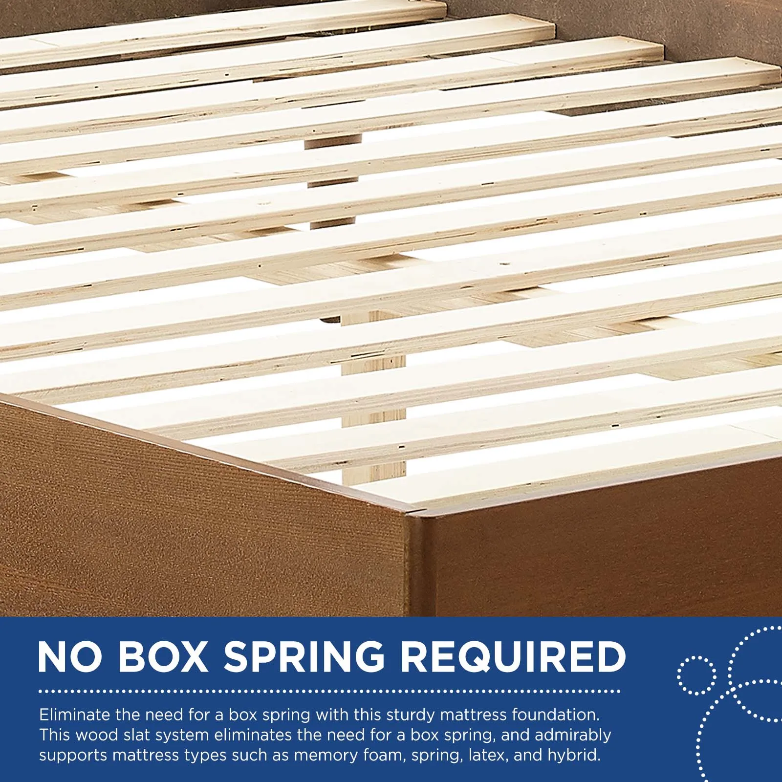 Sierra Cane and Wood Platform Bed With Splayed Legs