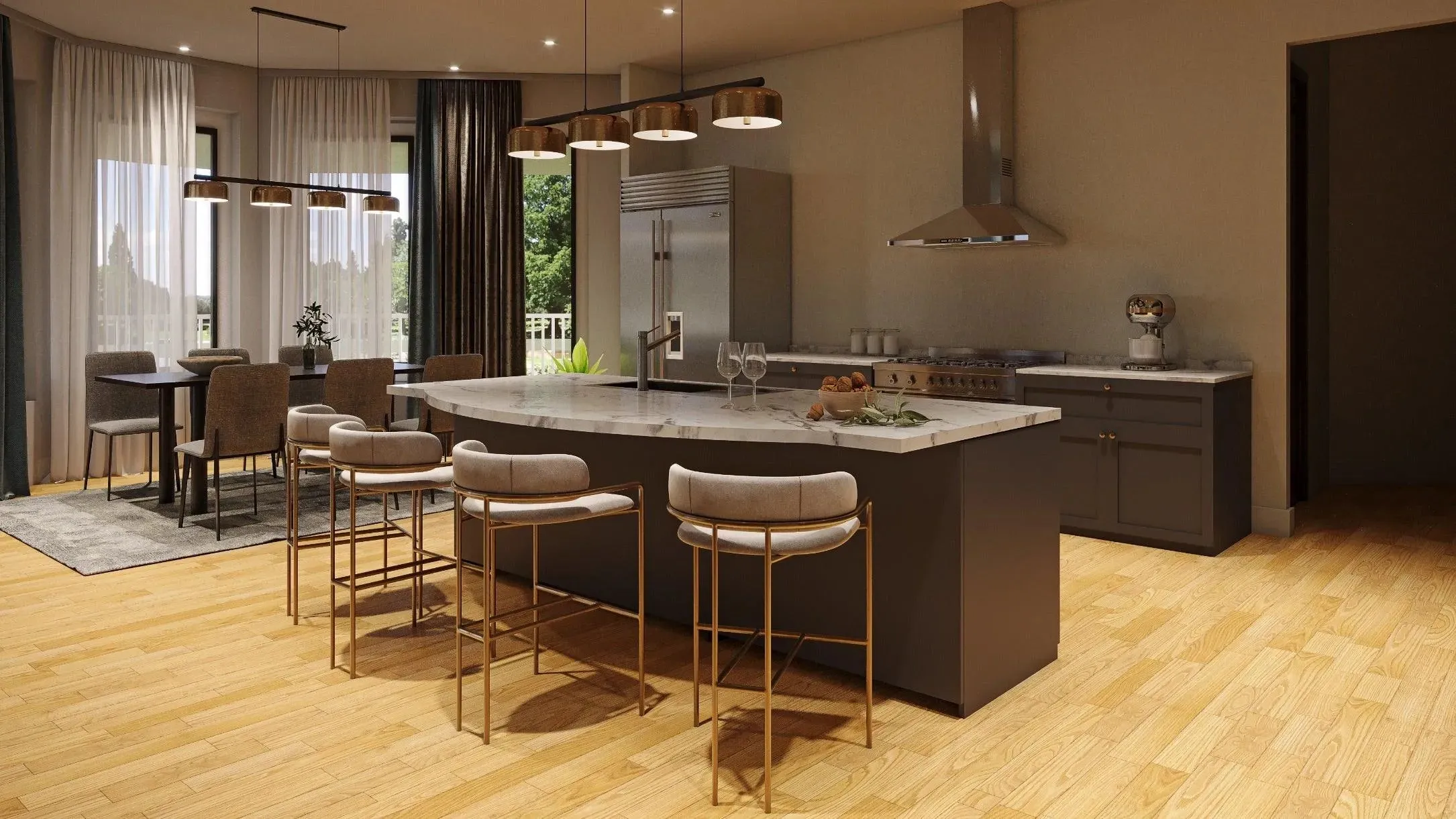 Spacious 3-Bedroom Home Plan with Expansive Basement and Side Garage