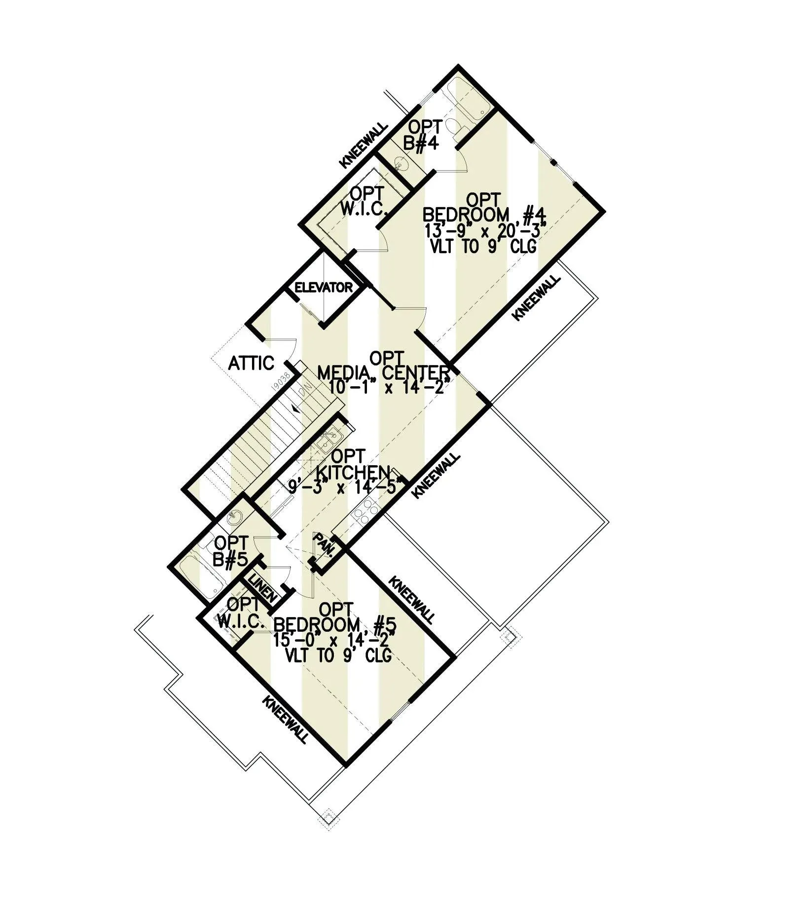 Spacious 3-Bedroom Home Plan with Expansive Basement and Side Garage