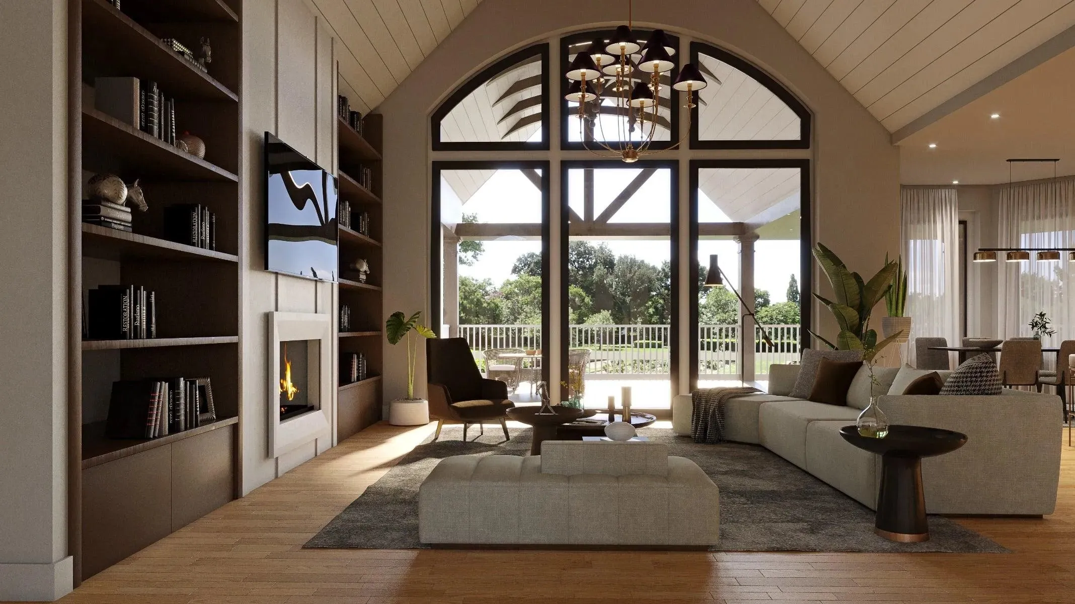 Spacious 3-Bedroom Home Plan with Expansive Basement and Side Garage