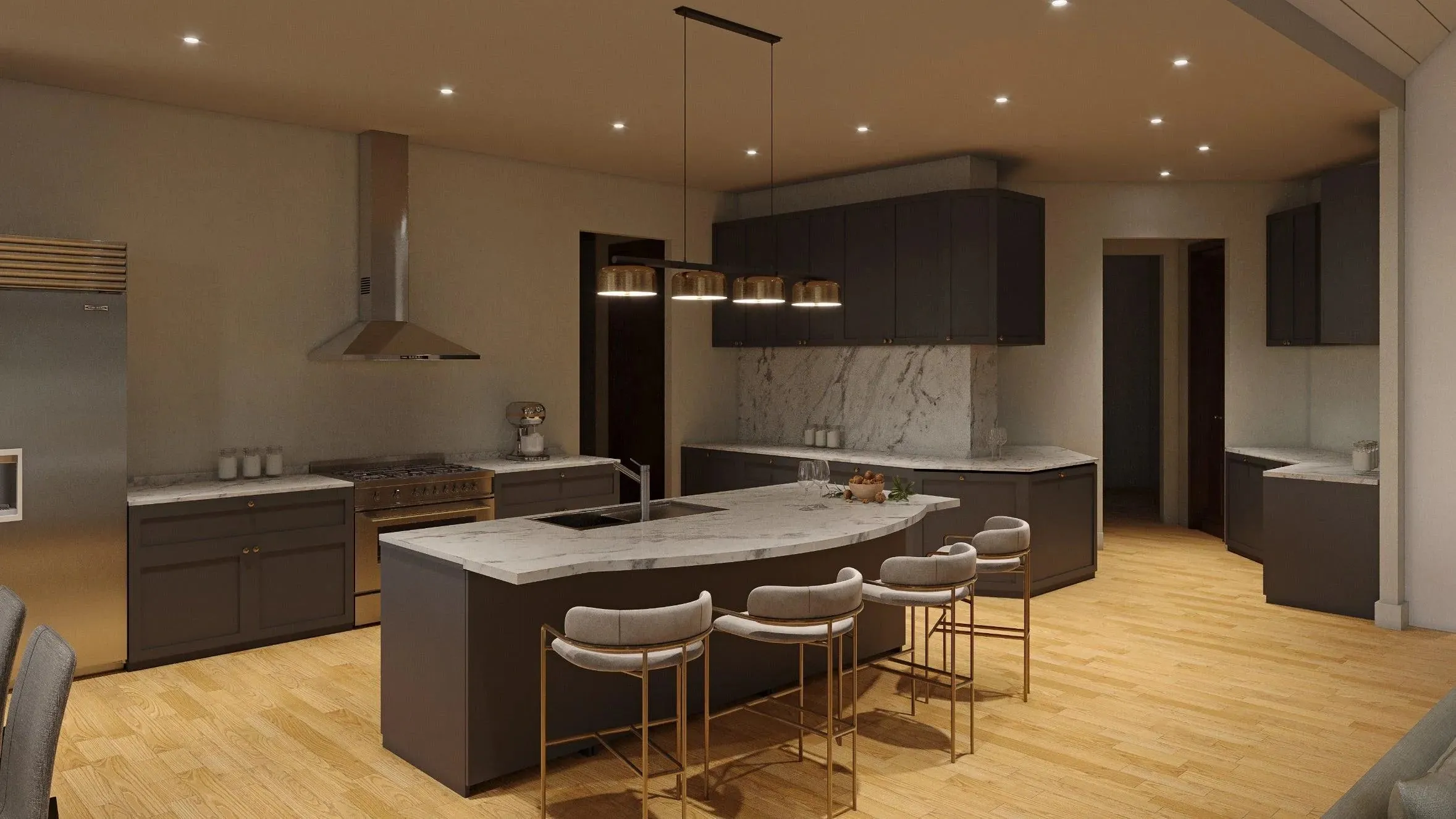 Spacious 3-Bedroom Home Plan with Expansive Basement and Side Garage