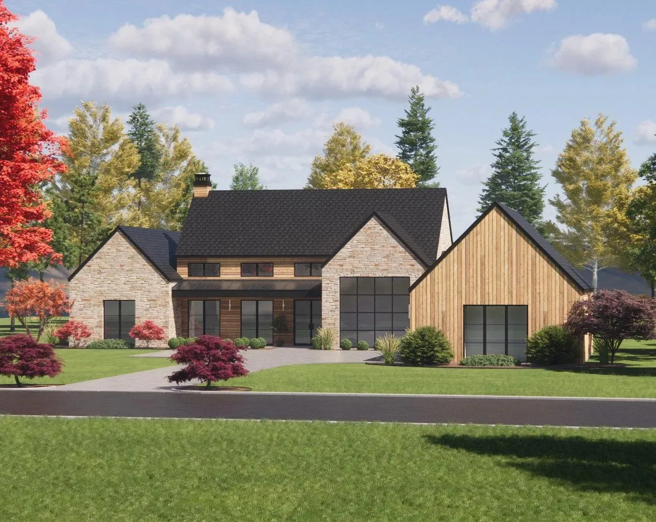 Spacious 4-bedroom home with grand two-story living area