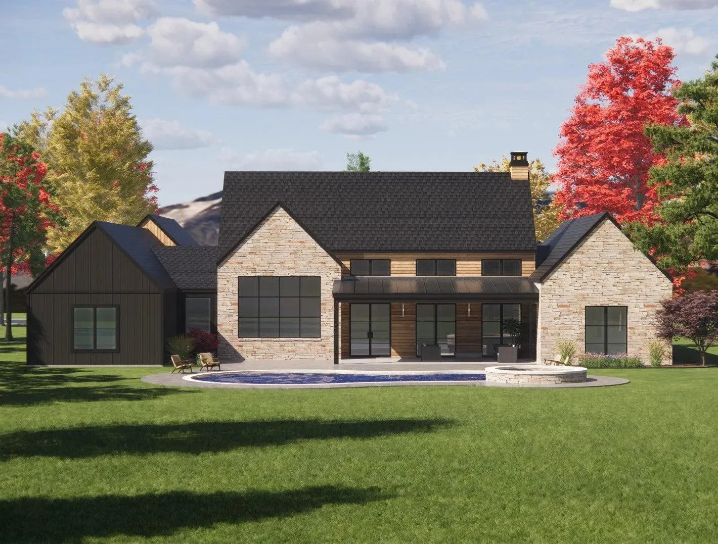 Spacious 4-bedroom home with grand two-story living area