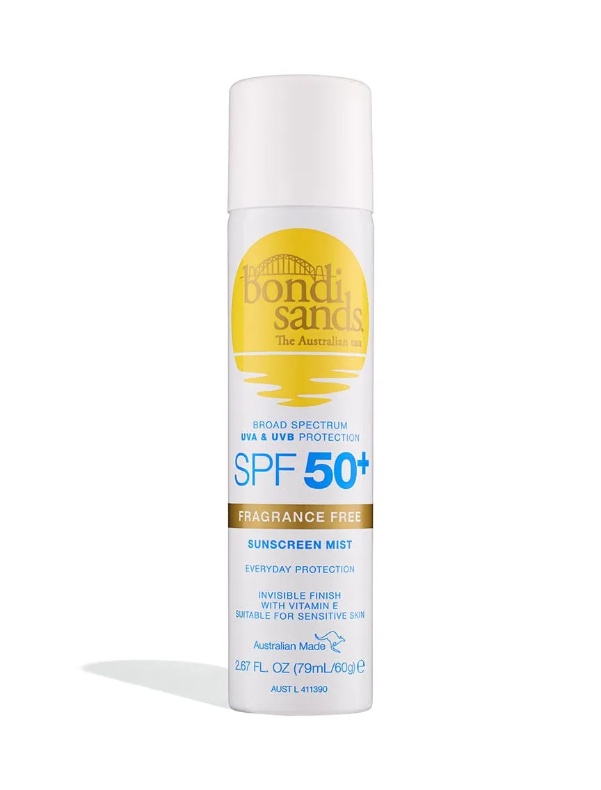 SPF 50  Fragrance Free Sunscreen Mist