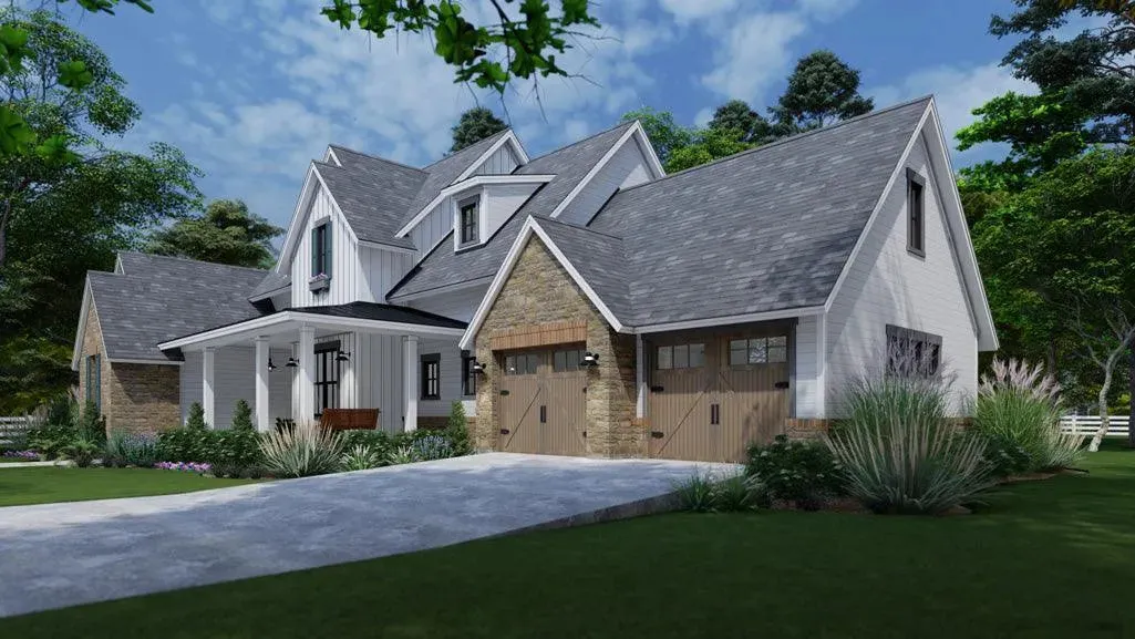Stunning 4-Bedroom Home with Expansive Porches and Modern Design
