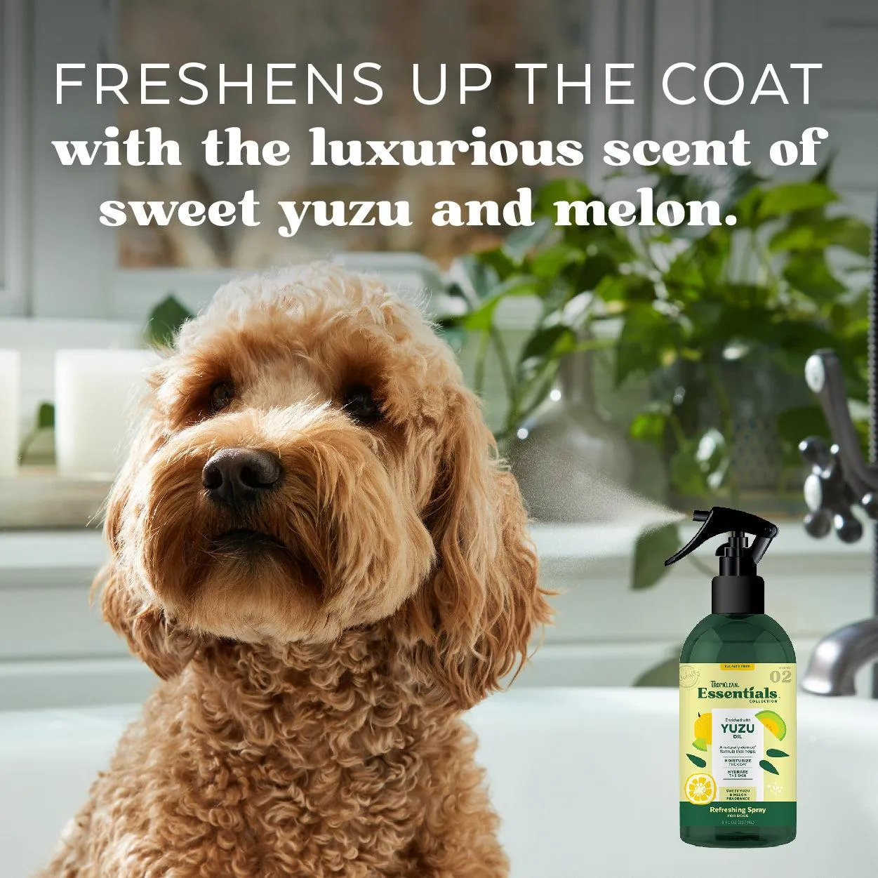 Tropiclean Essentials - Yuzu oil refreshing spray for dogs