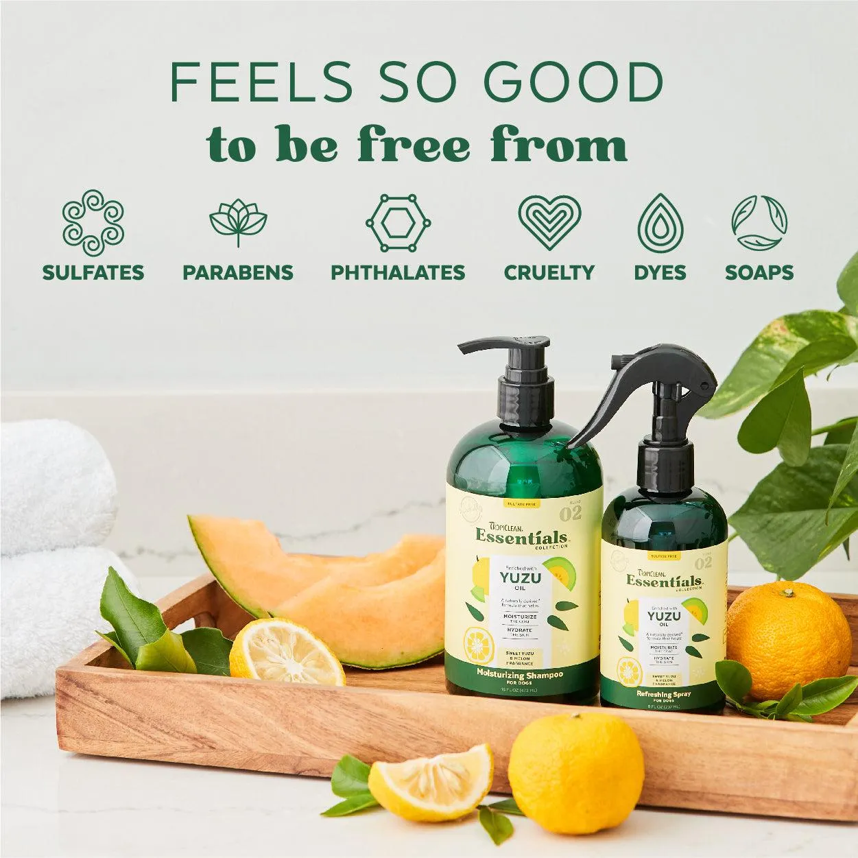 Tropiclean Essentials - Yuzu oil refreshing spray for dogs