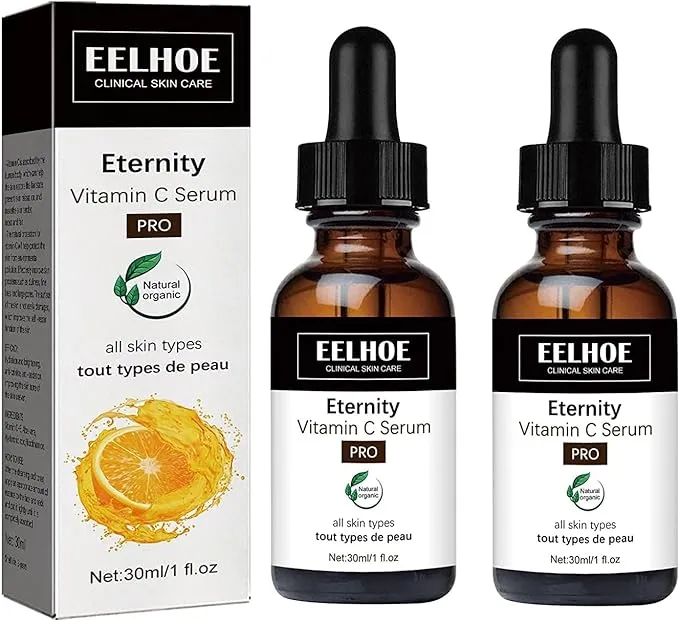 Vitamin C Serum with Hyaluronic Acid for Dark Spots (Pack of 2)